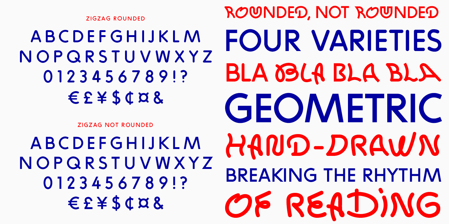 Example font Zigzag #2